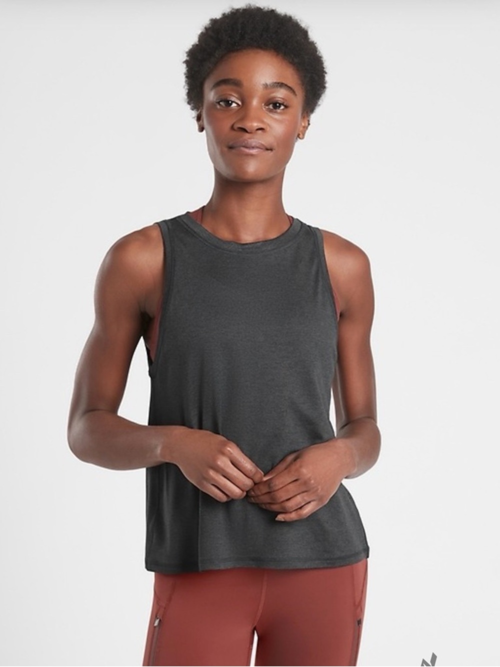 Athleta Untempo Tank Sz M Great Condition. Charcoal Gray